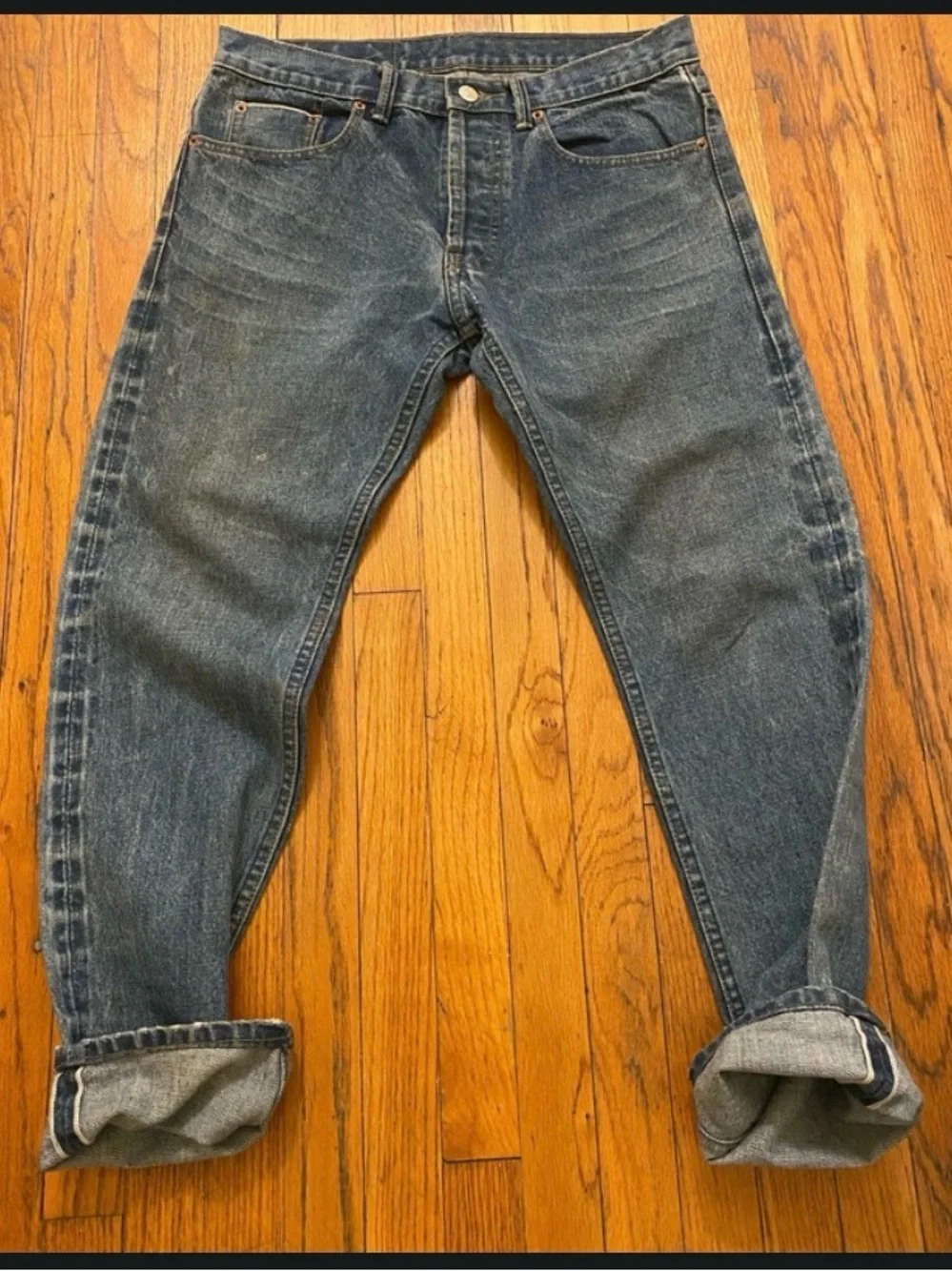 Live VASU 5.0.1. Selvedge Denim 32x28 Medium Wash 100% Cotton 11-12oz. 32W